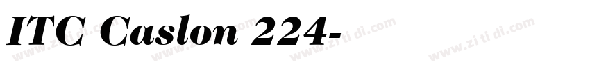 ITC Caslon 224字体转换 ITC Caslon 224字体转换